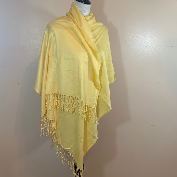 pashmina Accessories - Pashmina Yellow 100% Pashmina